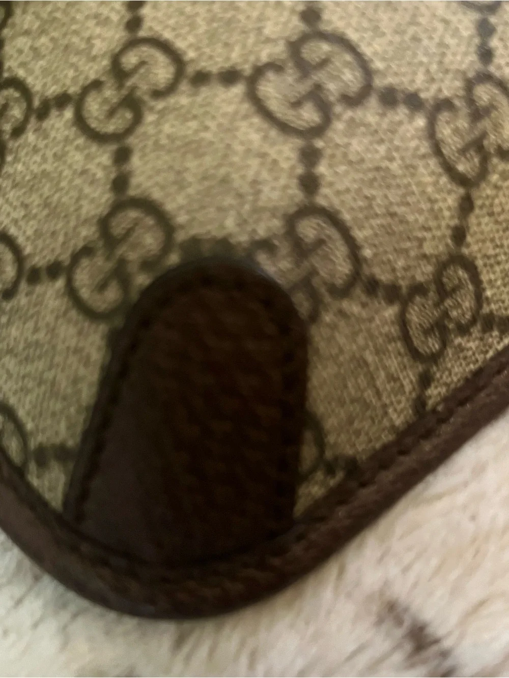 Gucci Brown GG Supreme Canvas Belt Bag with Green-Red Web Strap - Picture 7 of 10